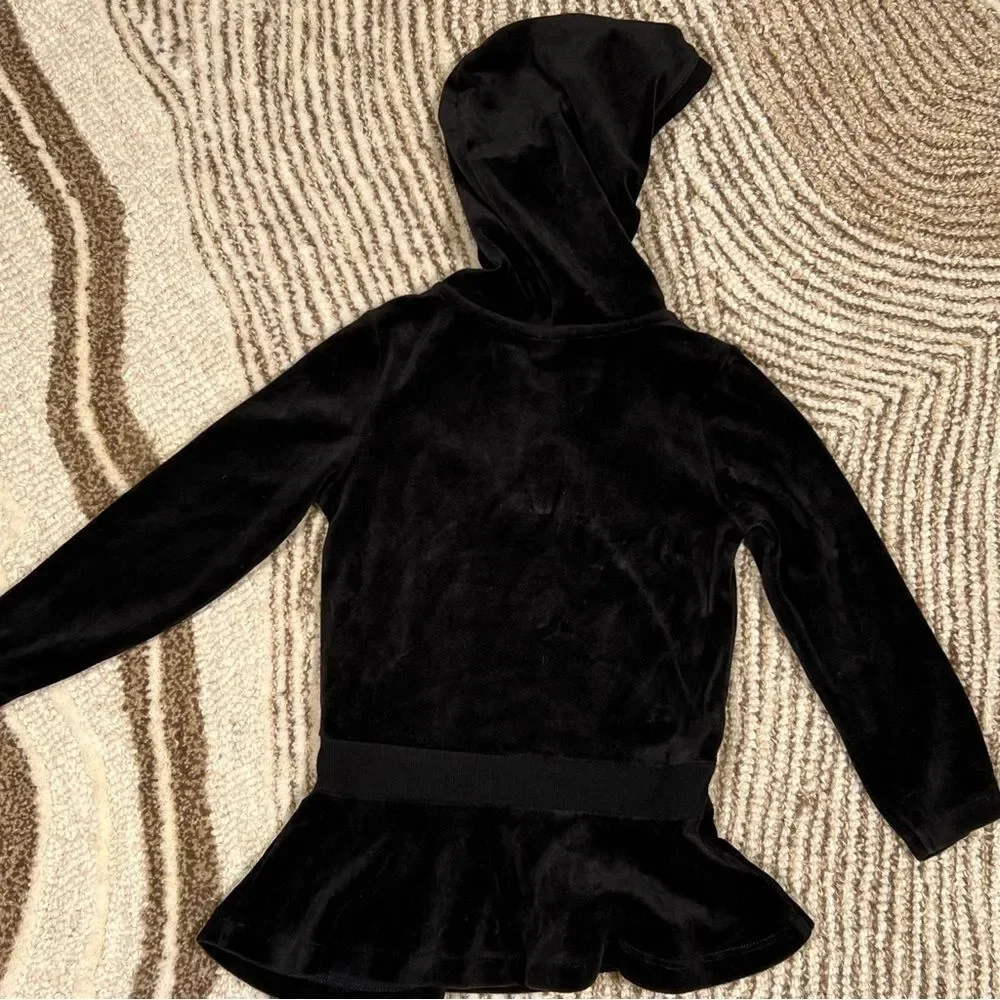 Gymboree hooded long sleeve ruffled dress 🖤 excellent used condition 🖤 size 4